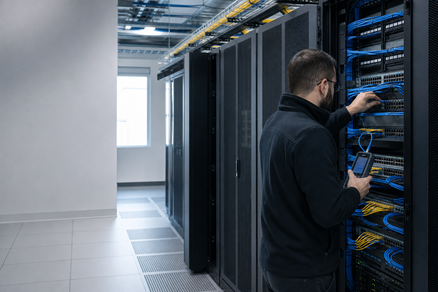 Professional Data Center Cable Management installation in Montreal, Quebec
