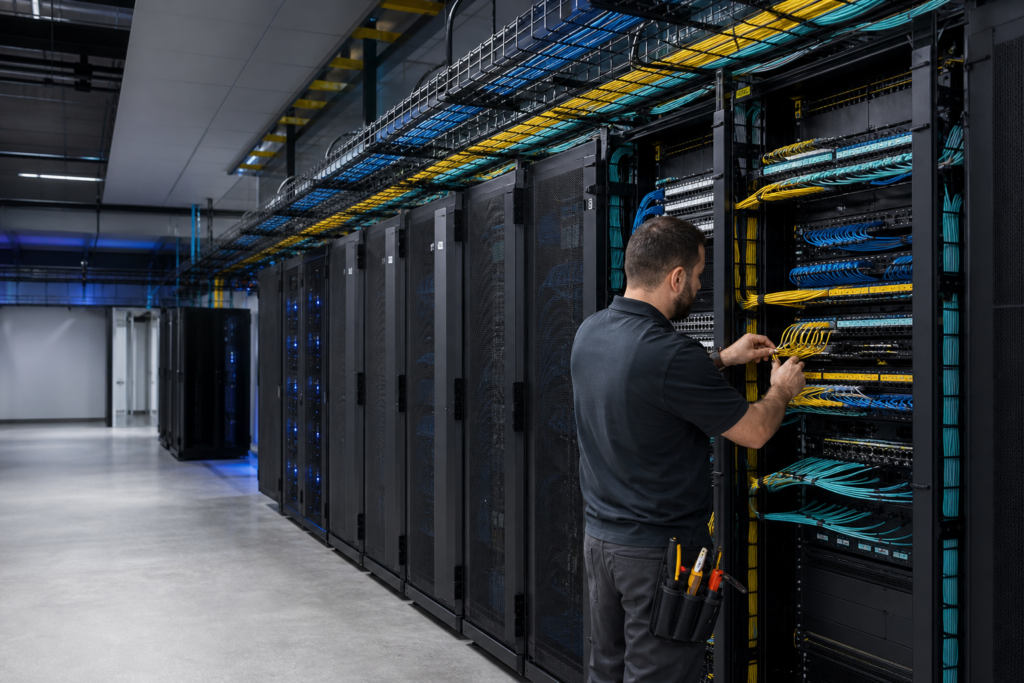 Professional Data Center Cable Management installation in Philadelphia, Pennsylvania