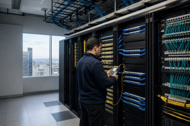 Organized Data Center Cabling installation in San Francisco, California