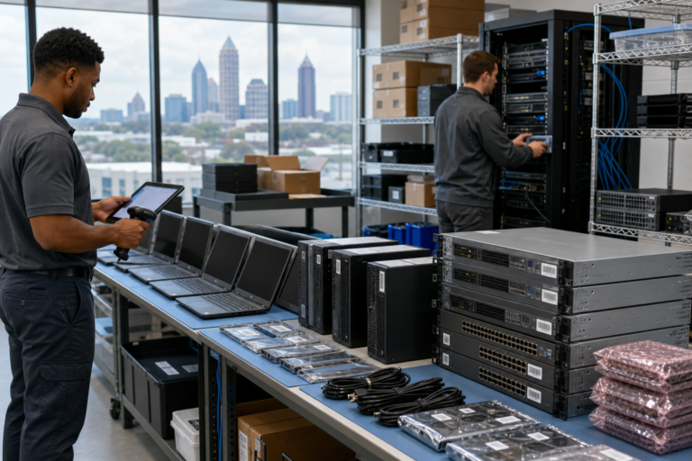 Enterprise Hardware Deployment staging and asset tracking in Atlanta, Georgia