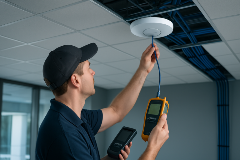 Professional Wi-Fi/AP Installation in an Ashburn, Virginia enterprise facility
